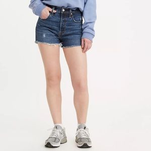 LEVIS 501 Jean Shorts Raw Hem Size 29
